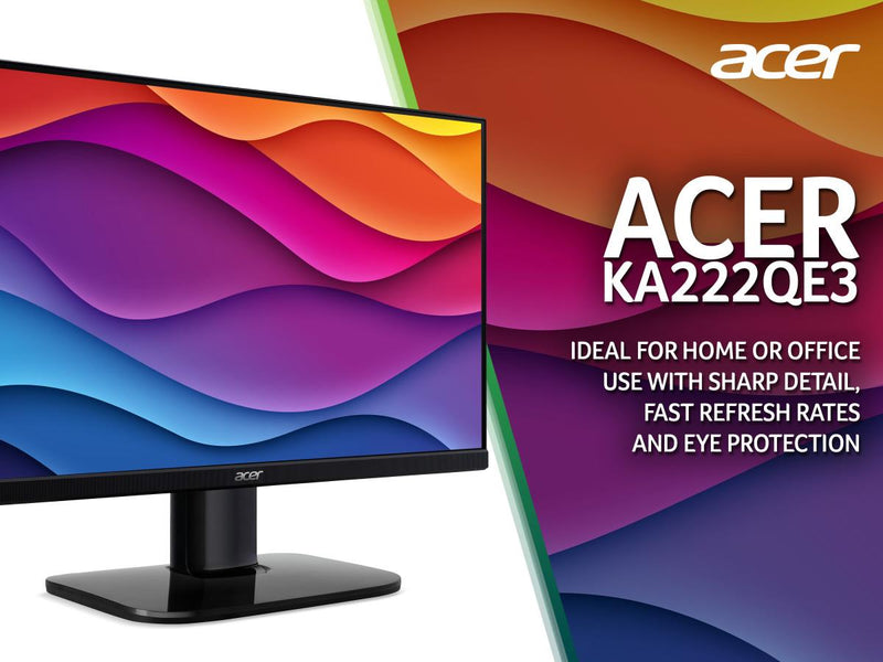 Acer KA222QE3 21.5" FHD IPS Monitor - Black