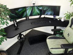 Arozzi Arena Angelo Gaming Desk – Pure Black