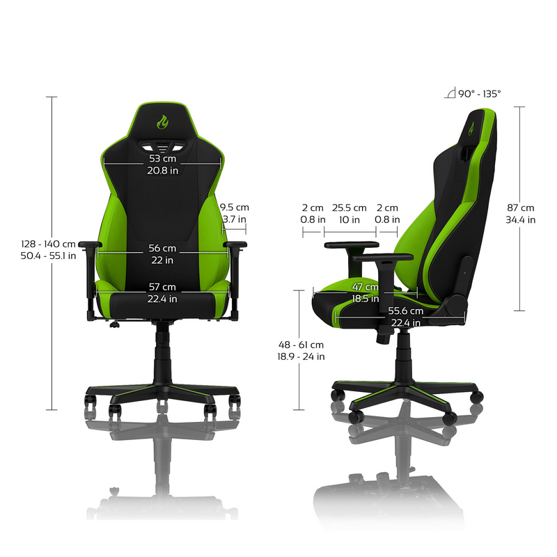 Nitro Concepts S300 Fabric Gaming Chair - Atomic Green