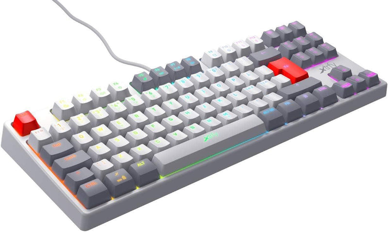 Xtrfy K4 RGB TKL Compact Mechanical Gaming Keyboard, Tenkeyless , Full N-key Rollover, 1000Hz, Adjustable RGB, Retro