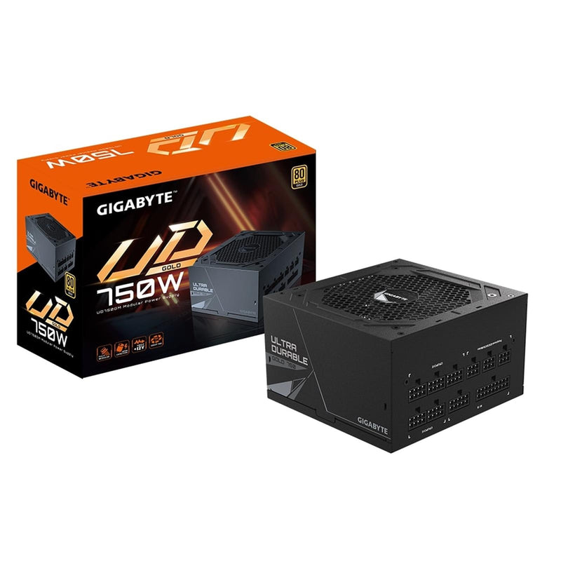 Gigabyte UD750GM 750W 80 PLUS Gold Fully Modular Power Supply, Active PFC, 120mm Rifle Bearing Fan