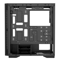 DeepCool MATREXX 50 ADD-RGB 4F Case, Gaming, Black, Mid Tower, 1 x USB 3.0 / 2 x USB 2.0, Tempered Glass Side & Front Window Panels, Addressable RGB LED Fans, E-ATX, ATX, Micro ATX, Mini-ITX