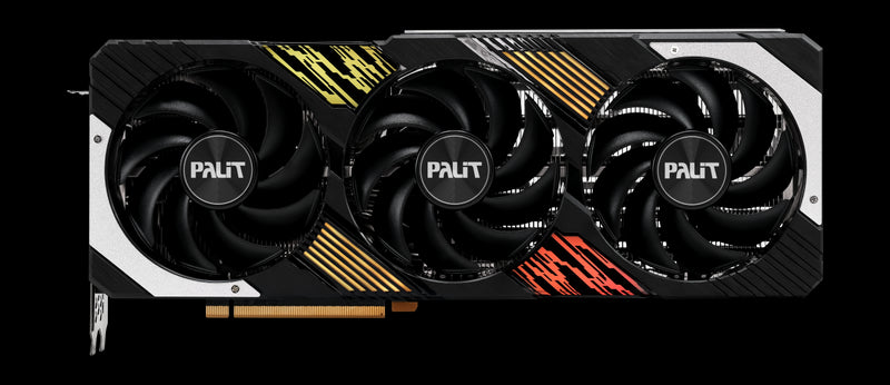 Palit RTX4070 Ti GamingPro, PCIe4, 12GB DDR6X, HDMI, 3 DP, 2610MHz Clock, RGB Lighting