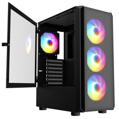 CRONUS Achos V2 Mid Tower Gaming Case - Black