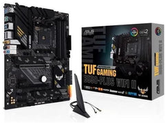 Asus TUF GAMING B550-PLUS WIFi II, AMD B550 Motherboard, AM4, ATX, 4 DDR4, HDMI, DP, AX Wi-Fi, 2.5GB LAN, RGB Lighting, M.2