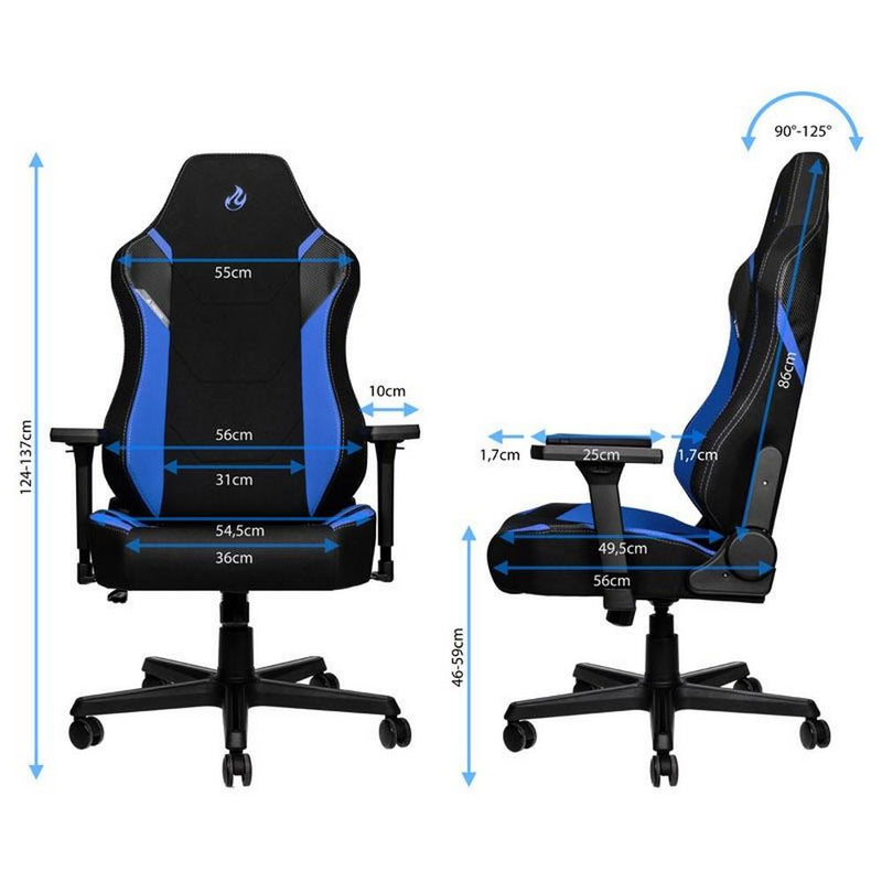 Nitro Concepts X1000 Gaming Chair - Black/Blue