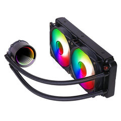 CiT Pro Glacier Infinity Black AIO Cooler, 240mm, 2x 120mm ARGB Fans