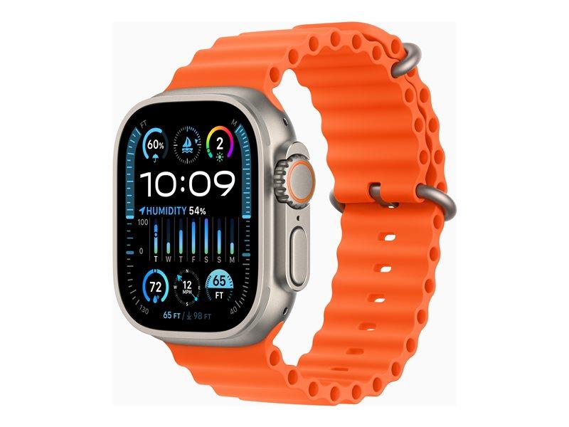 Apple Watch Ultra 2 (GPS + Cellular) - 49 mm - Titanium Case with Orange Ocean Band