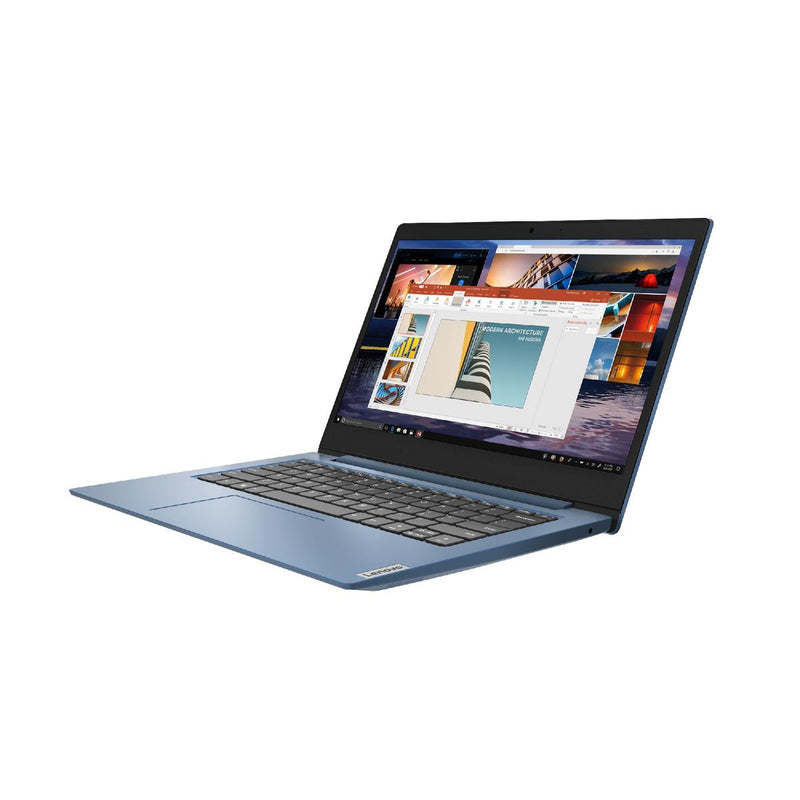 Lenovo IdeaPad 1, 14" HD Notebook, Intel Celeron N, 4GB RAM 64GB SSD, Windows 10 Home S, Blue (81VU0001UK)