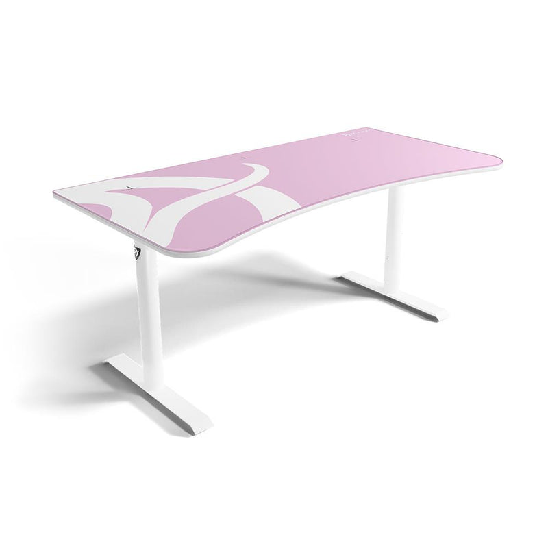 Arozzi Arena Gaming Desk - White/Pink