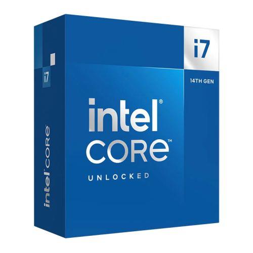 Intel Core i7-14700K CPU, 1700, 3.4 GHz (5.6 Turbo), 20-Core, 125W (253W Turbo), 10nm, 33MB Cache, Overclockable, Raptor Lake Refresh, NO HEATSINK/FAN