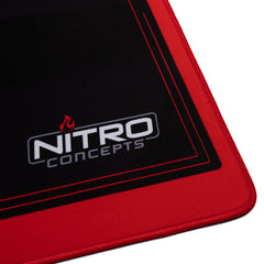 Nitro Concepts Desk Mat 1200 x 600mm - Black/Red