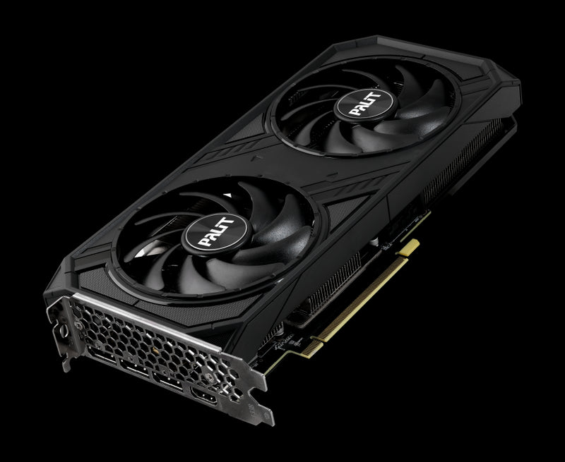 Palit RTX4070 SUPER DUAL Graphics Card, 12GB DDR6X, HDMI, 3 DP, 2475MHz Clock, RGB Lighting