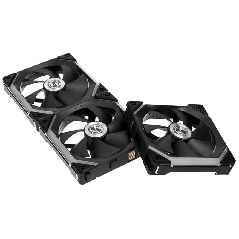 Lian-Li UNI SL120 Addressable RGB Black 120mm Fan Triple Pack with Controller