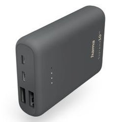 Hama Supreme 10HD 10000mAh Powerbank, 2x USB-A & 1x USB-C Outputs