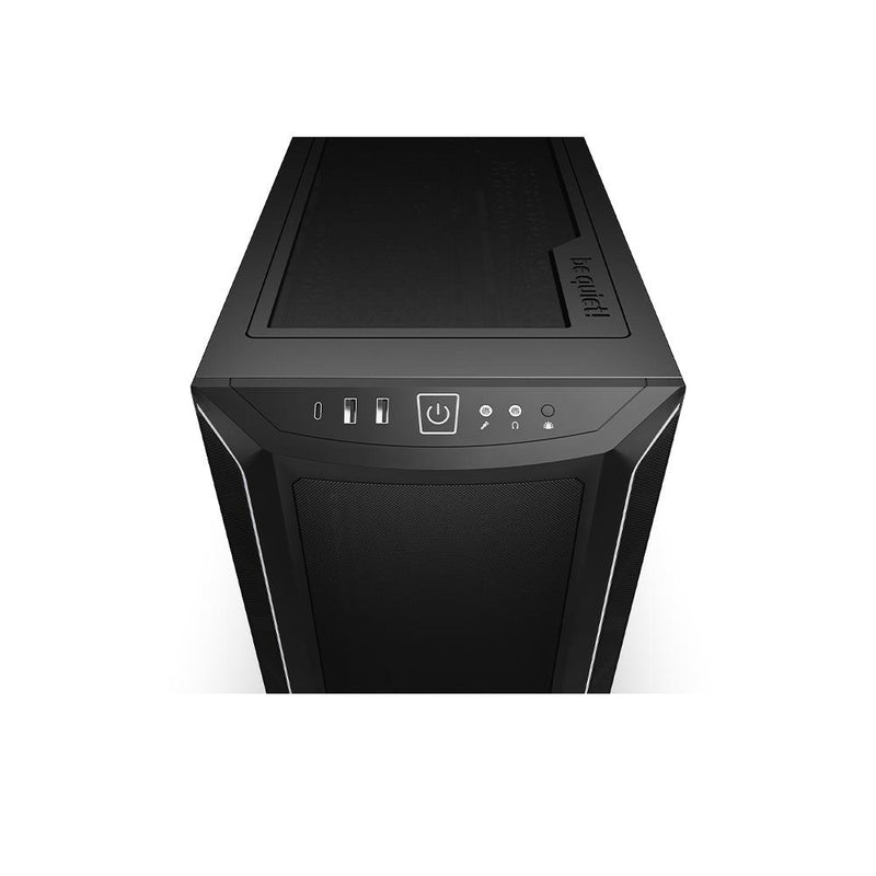 be quiet! Shadow Base 800 Case, DX,ARGB, Black, Mid Tower with Tempered Glass Window, 3x 140mm Fans, USB 3.2 Gen2,E-ATX/ATX/mATX/mITX