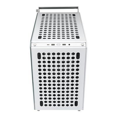 Cooler Master Qube 500 Flatpack, White, Modular Mid-Tower w/ Tempered Glass Window, E-ATX/ATX/MicroATX/Mini-ITX