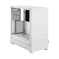 Fractal Design Pop Silent (White TG) Gaming Case w/ Clear Glass Window, ATX, Sound-Damping & Steel Foam, 3 Fans