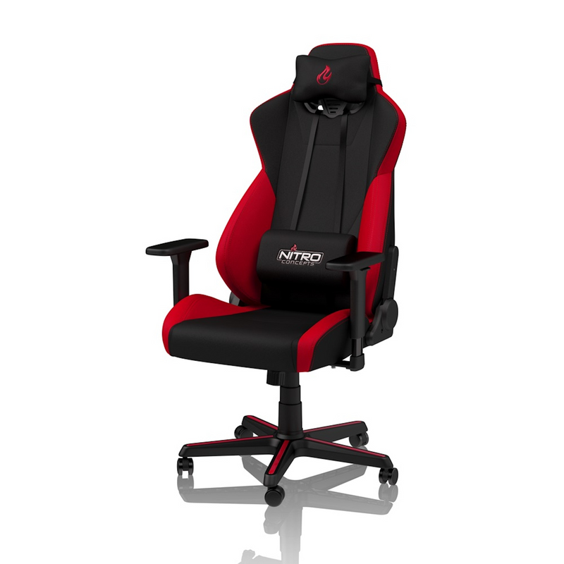 Nitro Concepts S300 Fabric Gaming Chair - Inferno Red