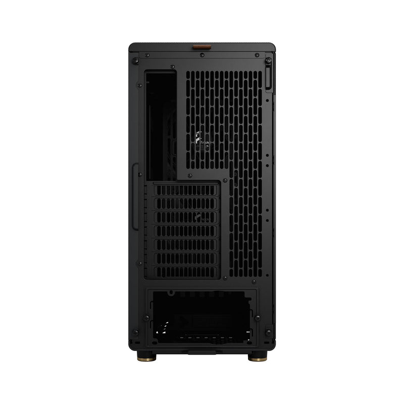 Fractal Design North Charcoal Black (Black Solid) Case, ATX, Fine Mesh Side, 2 Fans, USB-C, Walnut Front