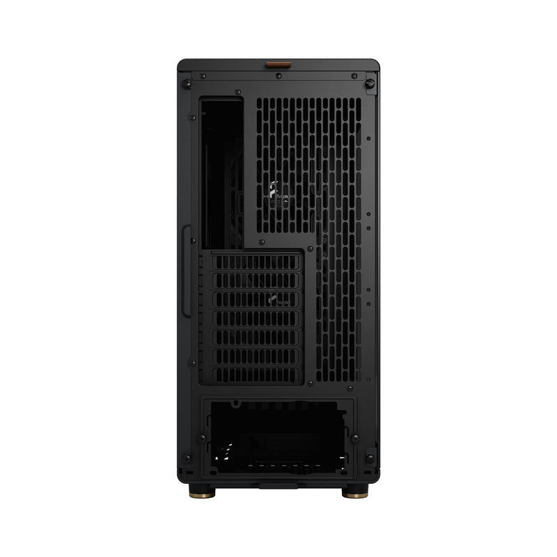 Fractal Design North Charcoal Black (TG Dark) Case w/ Dark Tint Glass Window, ATX, 2 Fans, USB-C, Walnut Front