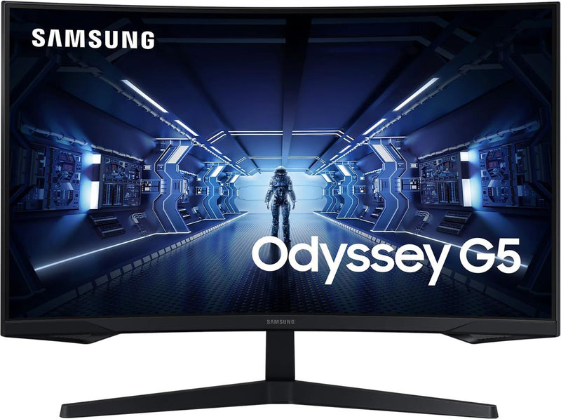 Samsung Odyssey G5 LC27G55TQBUXXU 27" Wide Quad HD Curved Monitor - Black