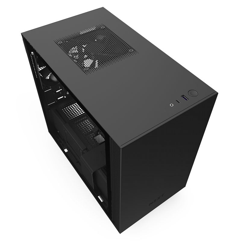 NZXT H210i Mini-ITX RGB Gaming Case - Black Tempered Glass