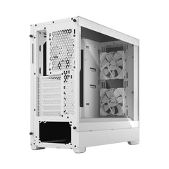 Fractal Design Pop Silent (White TG) Gaming Case w/ Clear Glass Window, ATX, Sound-Damping & Steel Foam, 3 Fans