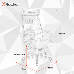 X Rocker | Helix Mesh Gaming Chair - Black