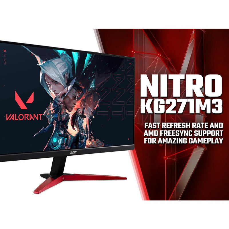 Acer Nitro KG271M3 27" FHD 180Hz Gaming Monitor (UM.HX1EE.307)