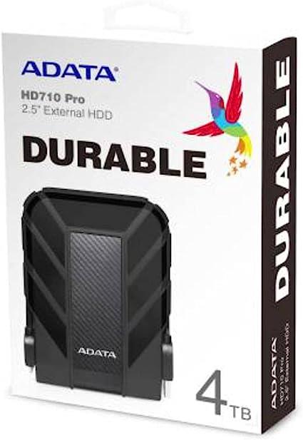 ADATA 4TB HD710 USB 3.1 2.5" Portable External Hard Drive Black