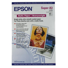 Epson A3 Plus Matte Heavyweight Paper 50 Pack - C13S041264