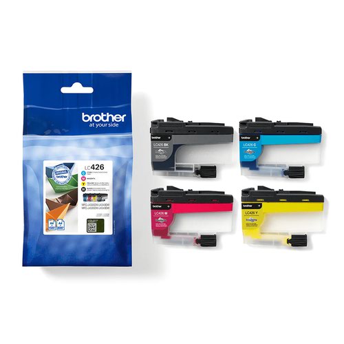 Brother Black Cyan Magenta Yellow Standard Capacity Ink Cartridge 3k & 3 x 1.5k pages - LC426VAL