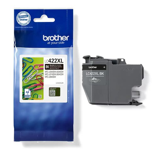 Brother High Capacity Black Ink Cartridge 3k pages - LC422XLBK