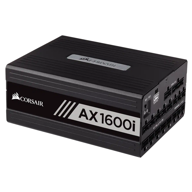 Corsair 1600W AXI Series AX1600I Digital PSU, Fluid Dynamic Fan, Fully Modular, 80+ Titanium