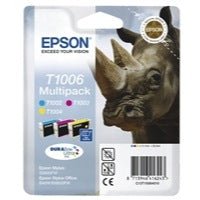 Epson T1006 Rhino Colour High Yield Ink Cartridge 3x11ml Multipack - C13T10064010