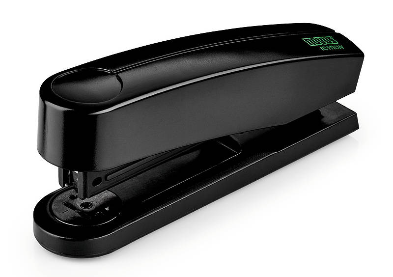 NOVUS B 2 renew Half Strip Stapler Plastic 25 Sheet Black