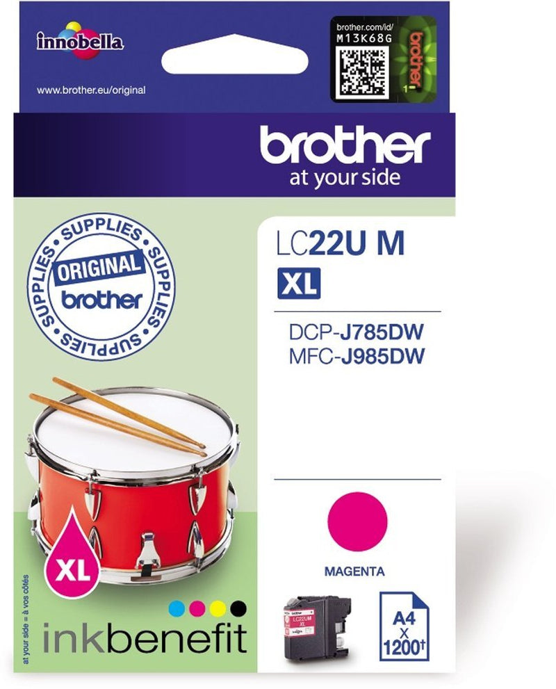 Brother Magenta Ink Cartridge 15ml - LC22UM