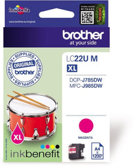 Brother Magenta Ink Cartridge 15ml - LC22UM