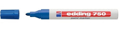 Edding 750 Paint Marker Bullet Tip 2-4mm Line Blue (Pack 10)