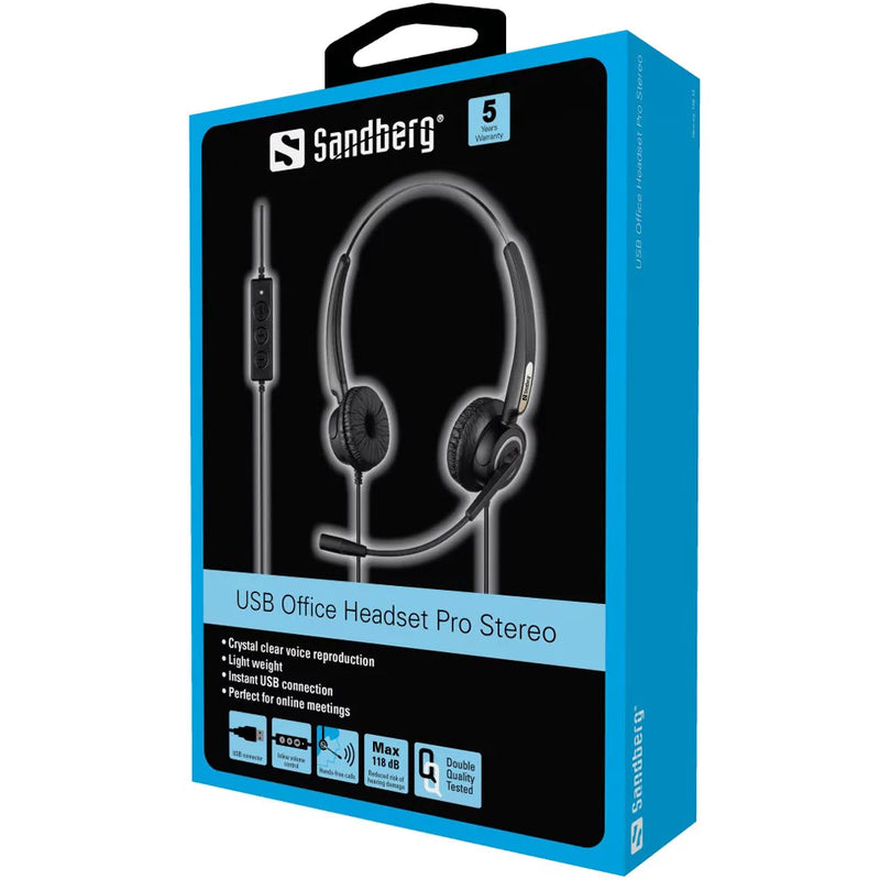 Sandberg Office Pro Headset with Boom Microphone