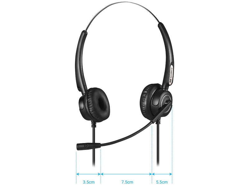 Sandberg Office Pro Headset with Boom Microphone