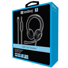 Sandberg Chat Headset with Boom Microphone