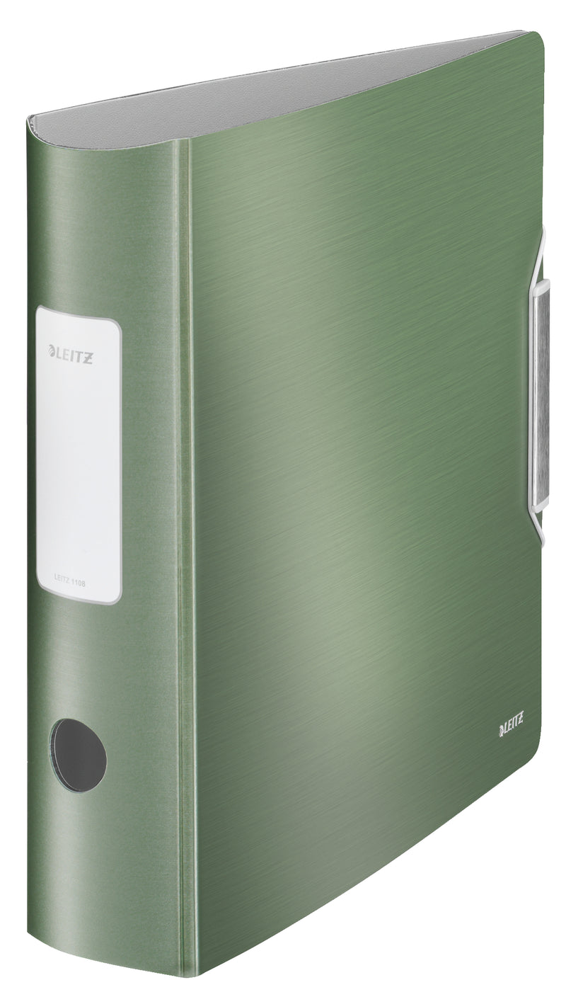 Leitz 180 Active Style Lever Arch File Polypropylene A4 80mm Spine Width Celadon Green (Pack 5) 11080053 DD