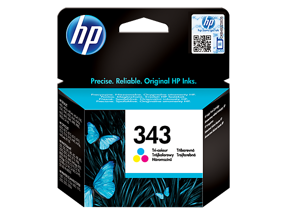 HP 343 Tricolour Standard Capacity Ink Cartridge 7ml - C8766E