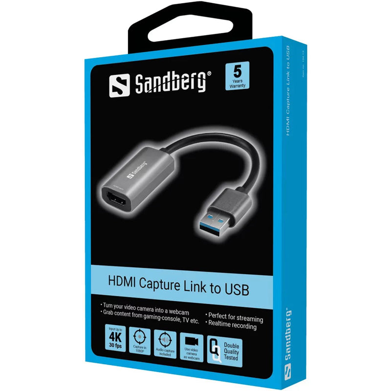 Sandberg HDMI Capture Link to USB-A Cable