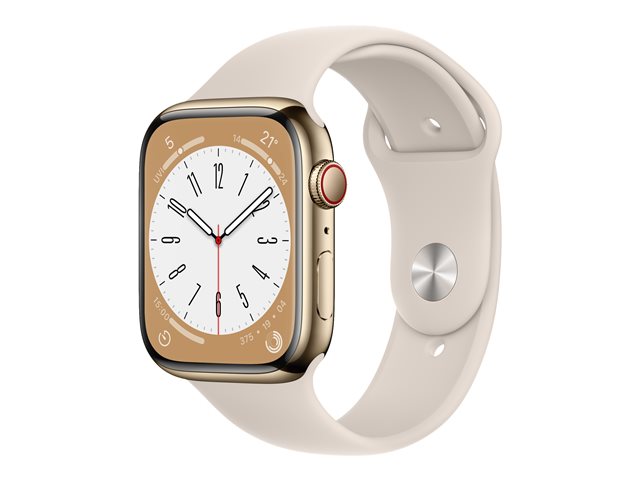 Apple Watch Series 8 (GPS + Cellular) - 45 mm - Gold Stainless Steel