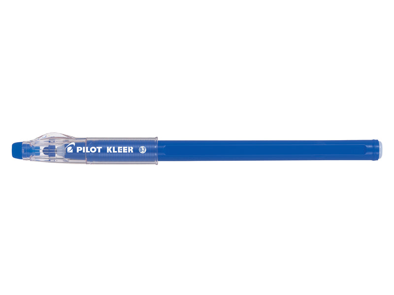 Pilot Kleer Erasable Ballpoint Pen 0.7mm Tip 0.35mm Line Blue (Pack 12)