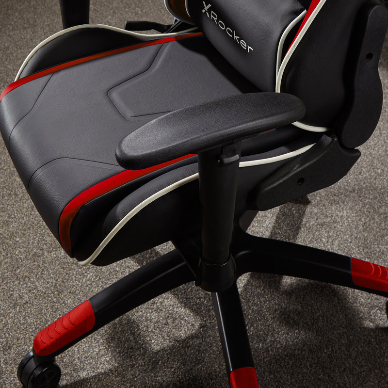 X Rocker | Agility Jr Esport Gaming Chair with Comfort Adjustability for Junior Gamers - Black/Red