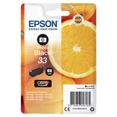 Epson 33 Oranges Photo Black Standard Capacity Ink Cartridge 4.5ml - C13T33414012